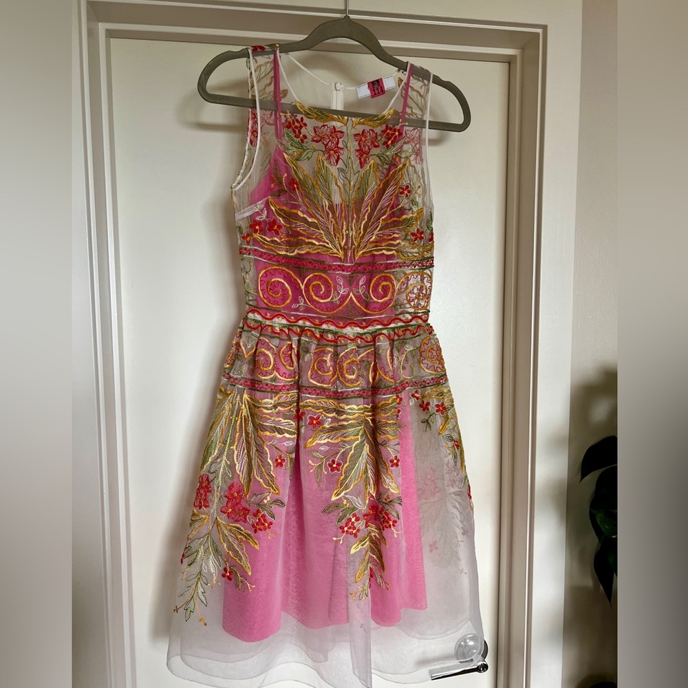 LIKE NEW! Blugirl Blumarine Mini Embroidered Dress